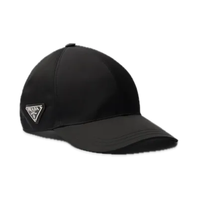 PRADA Re-Nylon Baseball Cap "Black"
