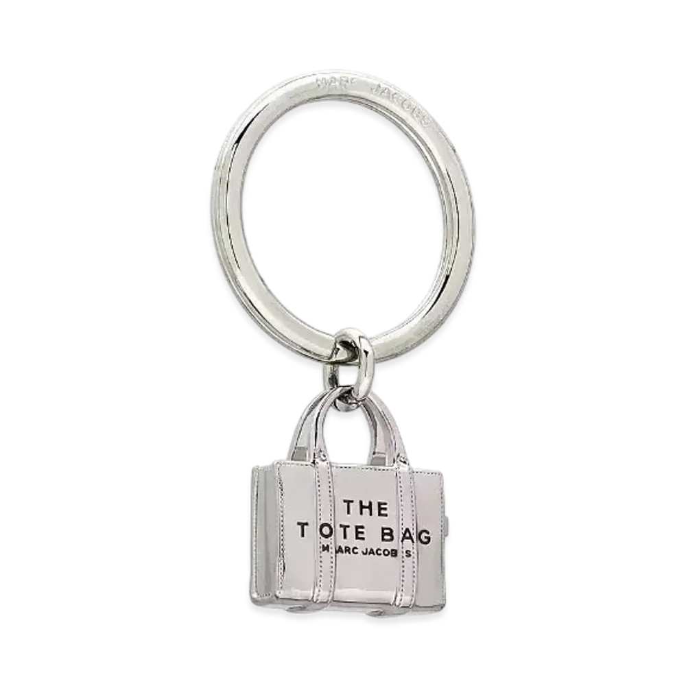 Marc Jacobs The Mini Icon Tote Bag Key Ring "Silver"