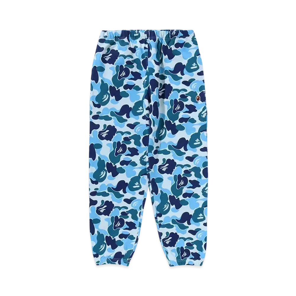 A BATHING APE Ladies ABC Camo Sweatpants "Blue"