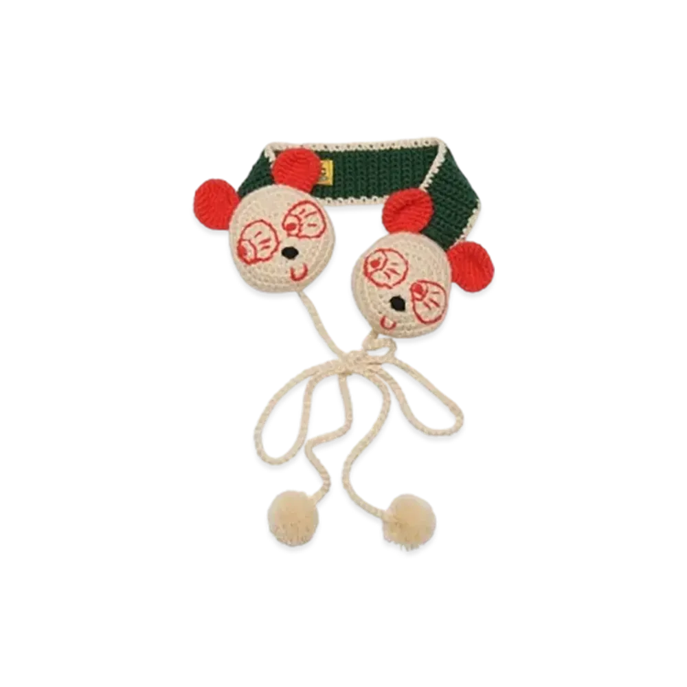 HYSTERIC GLAMOUR Hand-Knitted Earmuffs "Green"