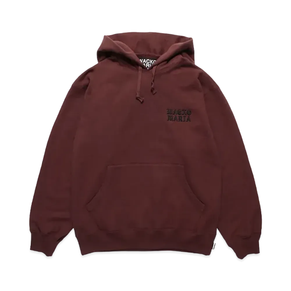 WACKO MARIA Heavy Weight Hooded Sweat Shirt "Burgundy"