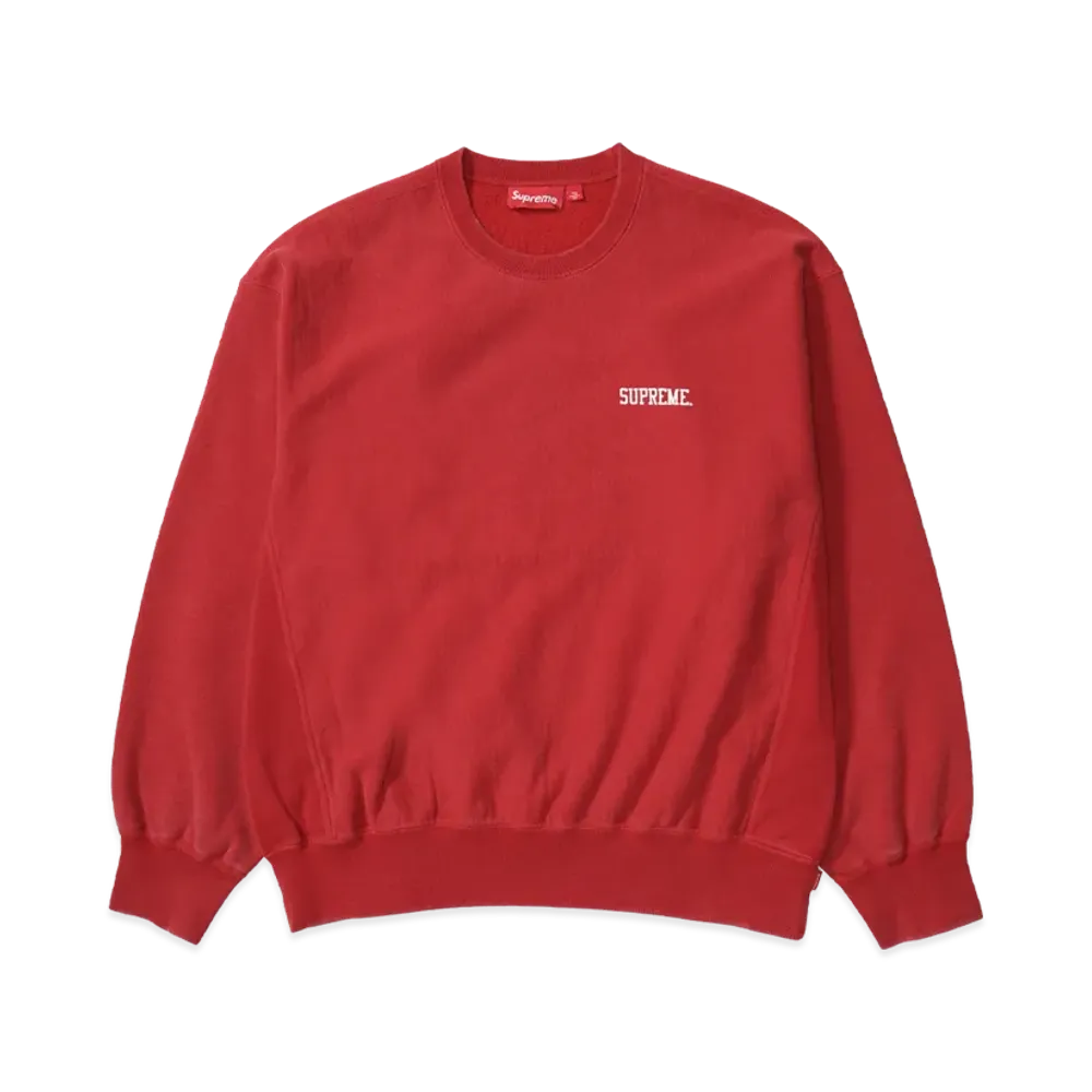 Supreme Washed Crewneck "Red"
