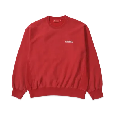 Supreme Washed Crewneck "Red"