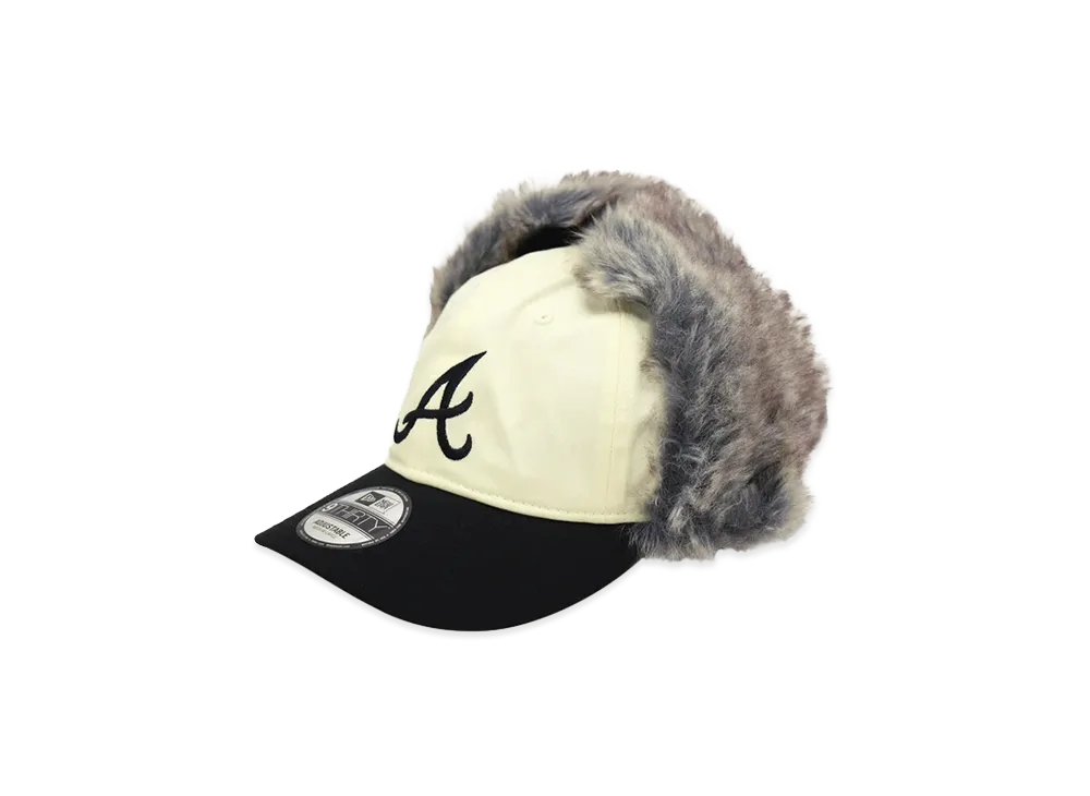 NEW ERA x THE CAP 9Thirty Cozy Flap Atlanta Braves "Chrome White/Black"