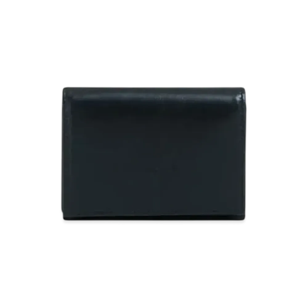 Marni Leather Trifold Wallet with Raised Marni Logo "Black"
