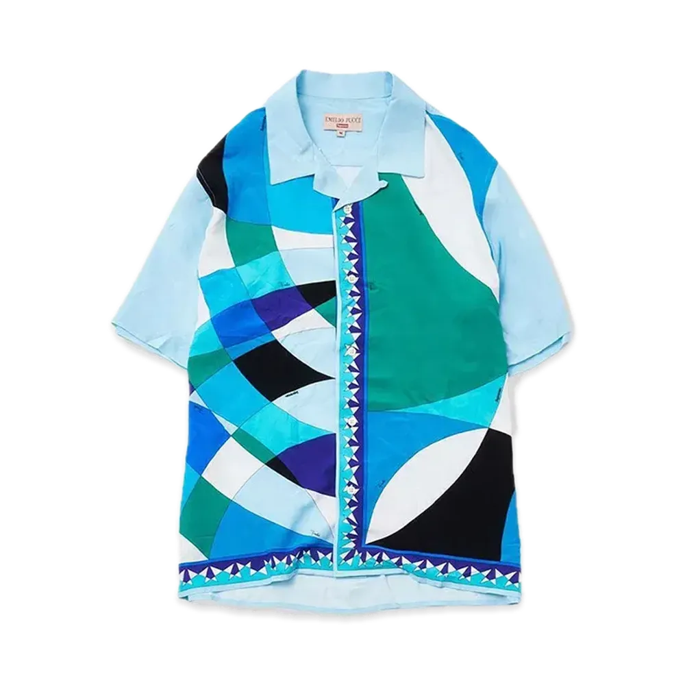 Supreme x Emilio Pucci S/S Shirt "Blue"