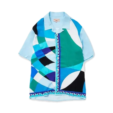 Supreme x Emilio Pucci S/S Shirt "Blue"