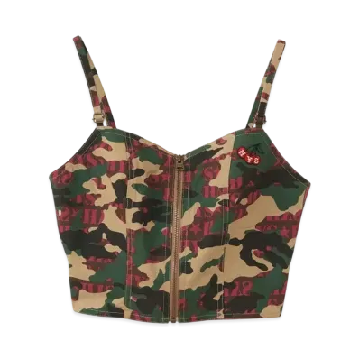 HYSTERIC GLAMOUR Military Bustier "Khaki System"