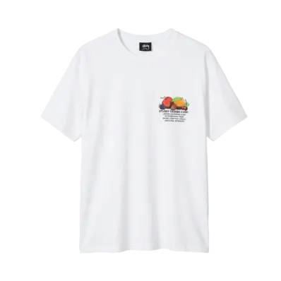 STUSSY Fresh Fruit S/S Tee "White"