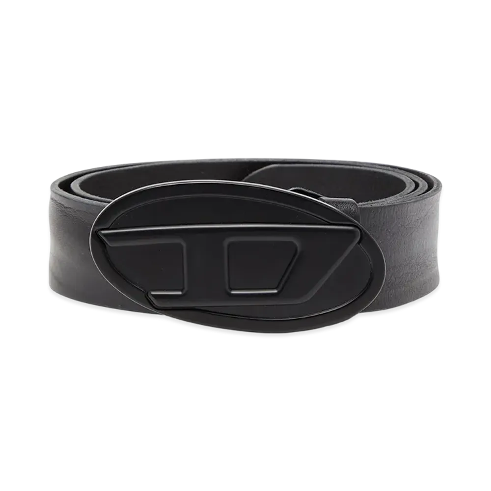 Diesel B-1dr 2.0 Leather Belt "Black"