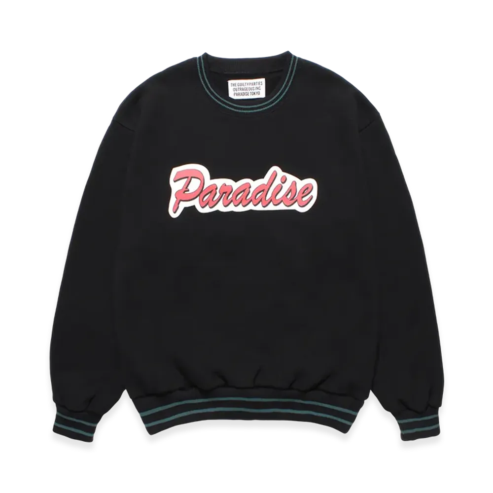 WACKO MARIA Middle Weight Sweat Shirt "Black"