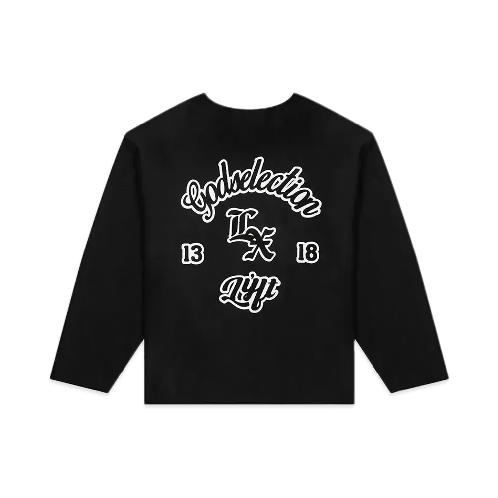 GOD SELECTION XXX x LYFT Limited Cut-Off Long T-Shirt "Black"