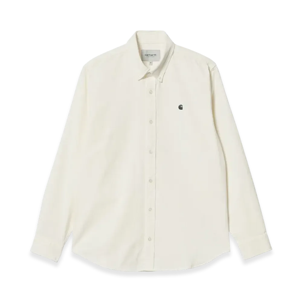 Carhartt WIP Madison Fine Cord Shirt "Wax/Black"