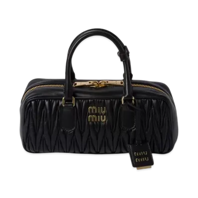 MIUMIU Arcadie Matelasse Nappa Leather Bag "Black"