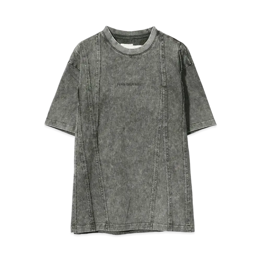 Feng Chen Wang TIE-DYE PANELLED T-SHIRT "GREY"