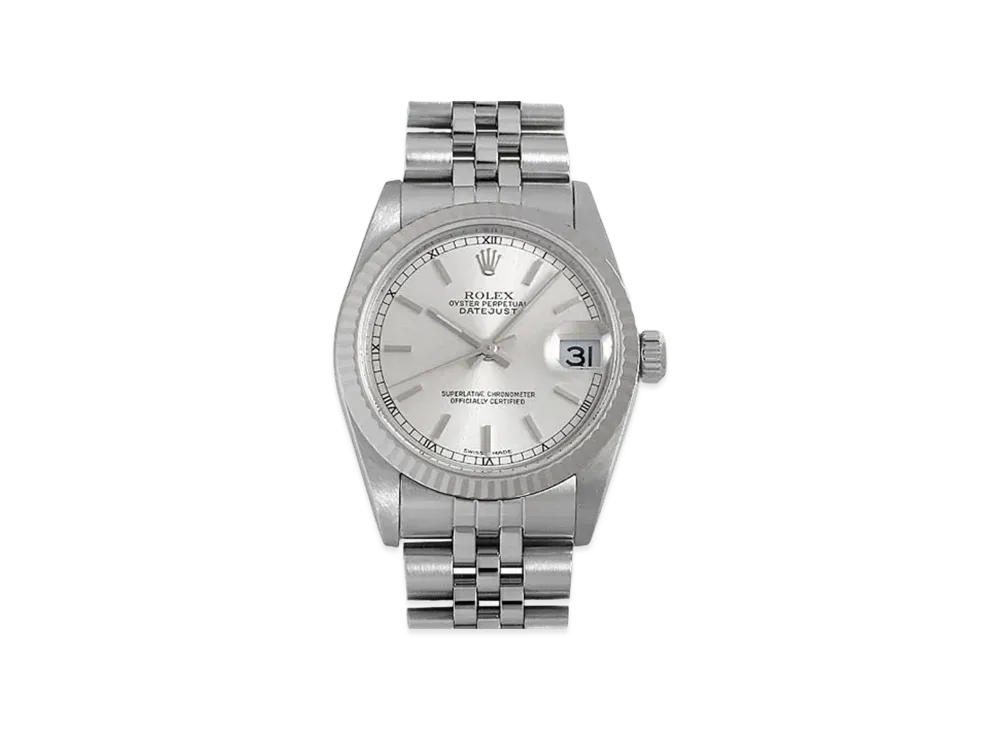 ROLEX Datejust "Silver/Stainless Steel/White Gold"