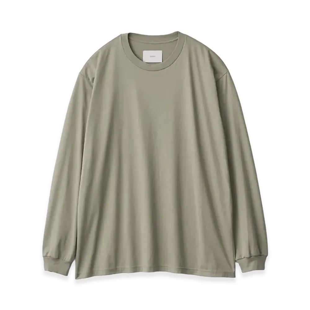 ssstein Suvin Cotton Basic LS Tee "Khaki"