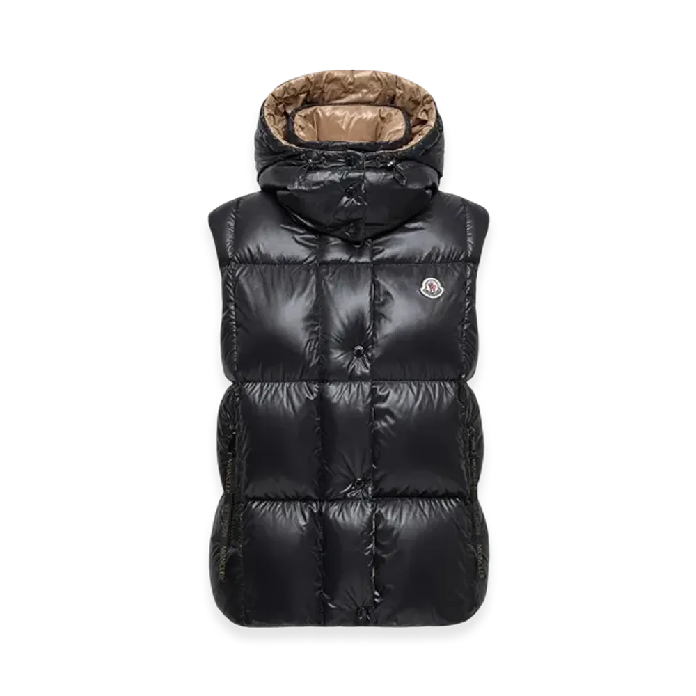 MONCLER Luzule Hooded Down Gilet "Black"