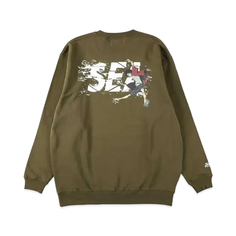 WIND AND SEA x SAMURAI CHAMPLOO (Sea) Crew "Olive"