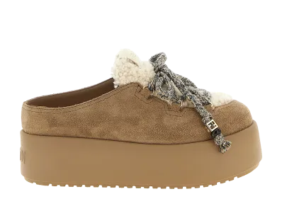 FENDI Women's Apres Chic Sabots "Beige"