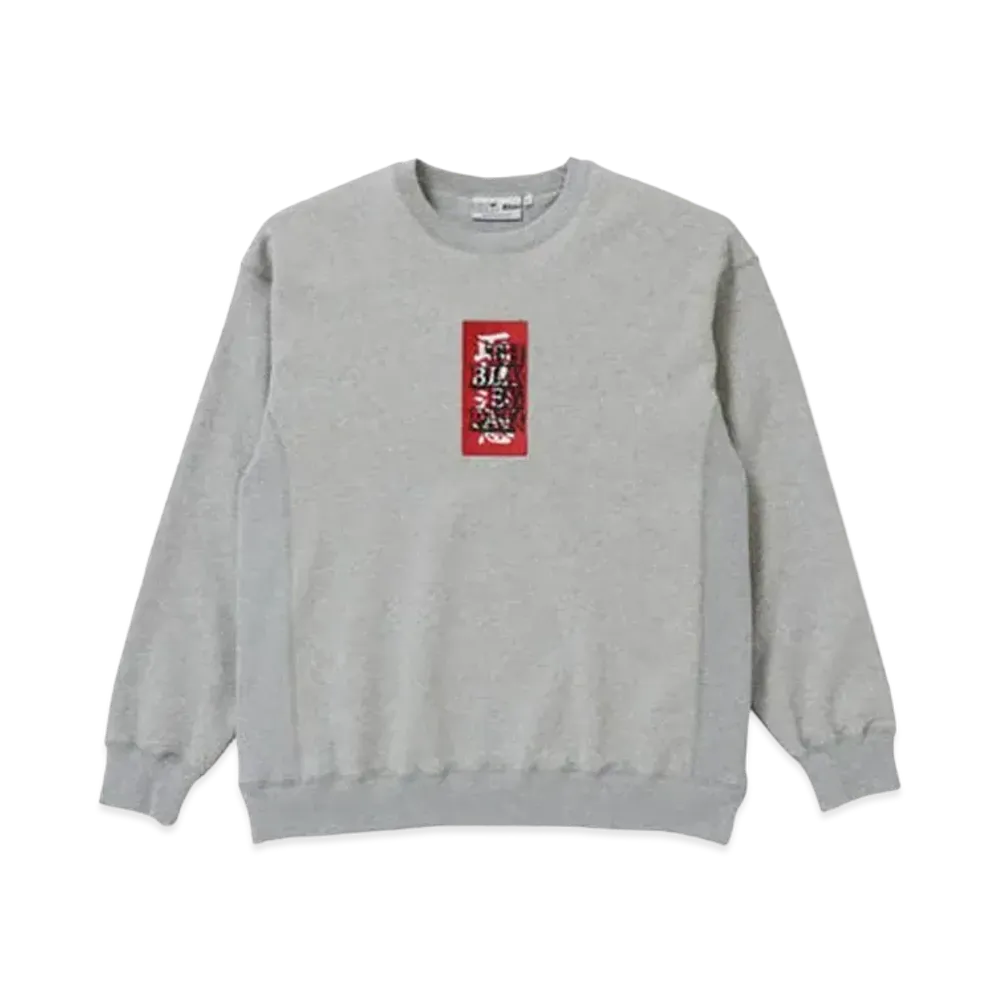 BlackEyePatch HANDLE WITH CARE CREW SWEAT "H.Gray"