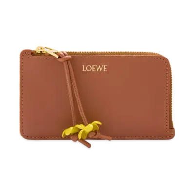 LOEWE Coin Card Holder "Tan/Sunny"