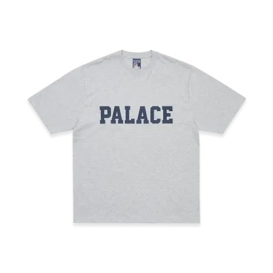 PALACE College T-Shirt "Grey Marl"