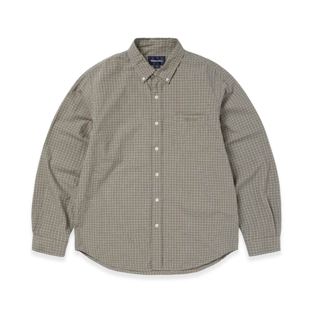 thisisneverthat Lightweight Plaid Shirt "Beige"