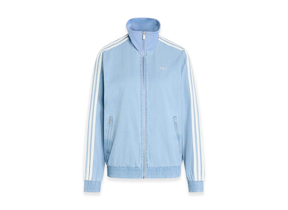 adidas Women's Denim Firebird Track Top "Light Denim"