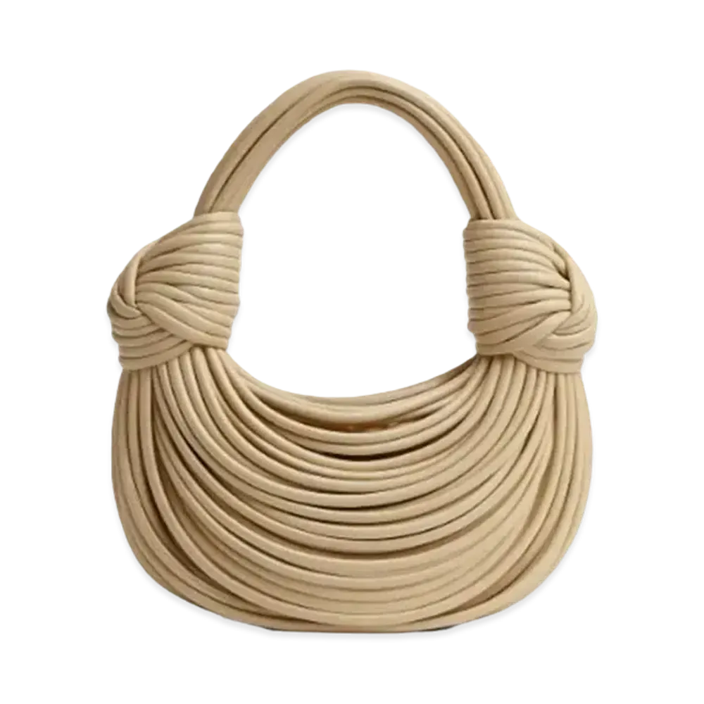 Bottega Veneta Double Knot Hand Bag "Porridge"