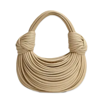 Bottega Veneta Double Knot Hand Bag "Porridge"
