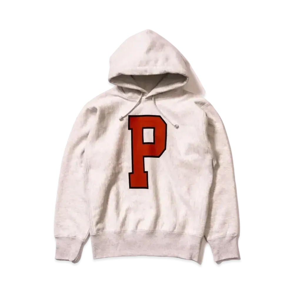 THE REAL McCOY'S Hooded Sweatshirt / 'P' "Silver Grey"
