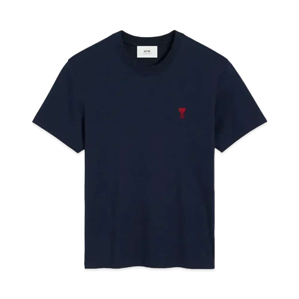 AMI PARIS Ami De Coeur T-Shirt "Night Blue"