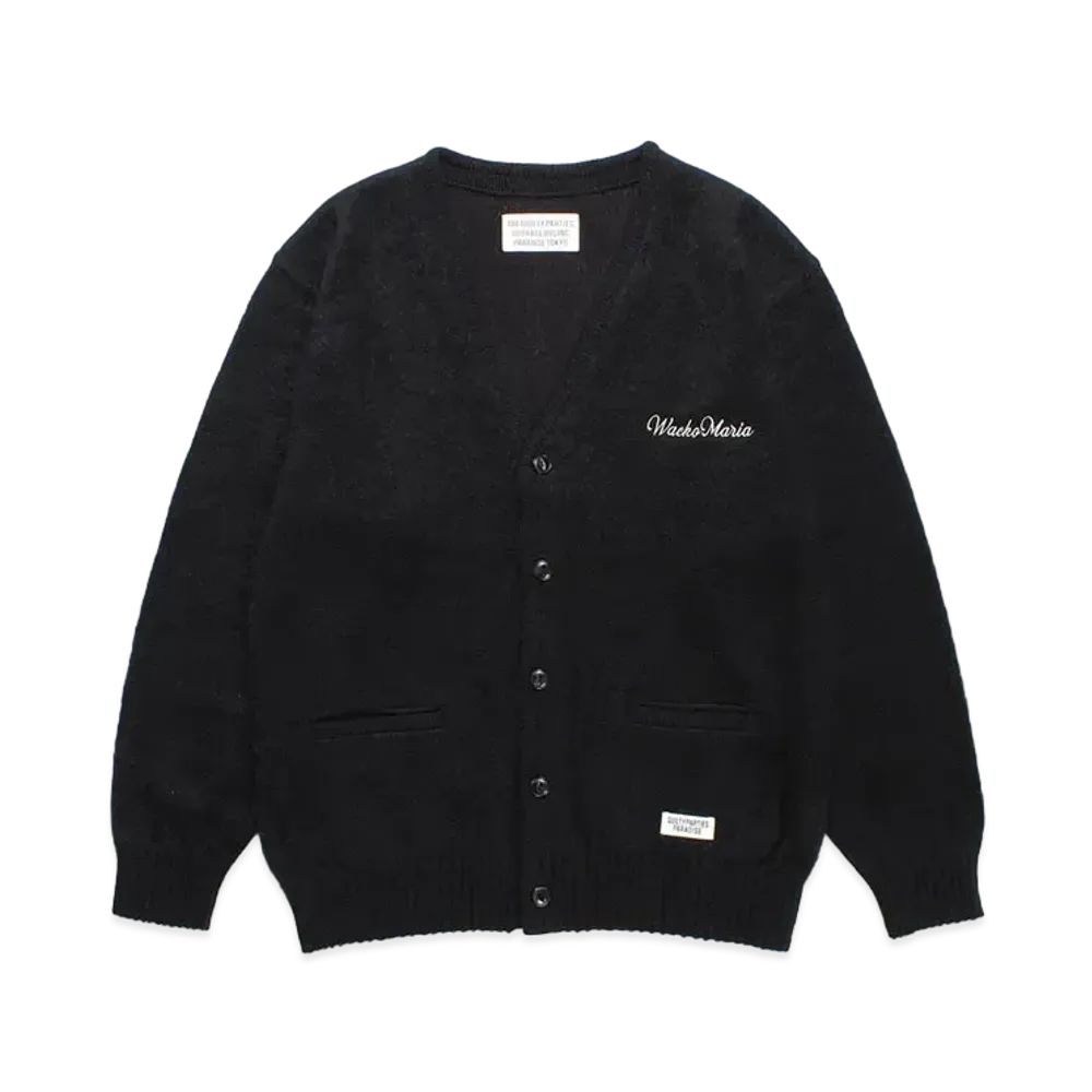 WACKO MARIA Mohair Knit Cardigan "Black"