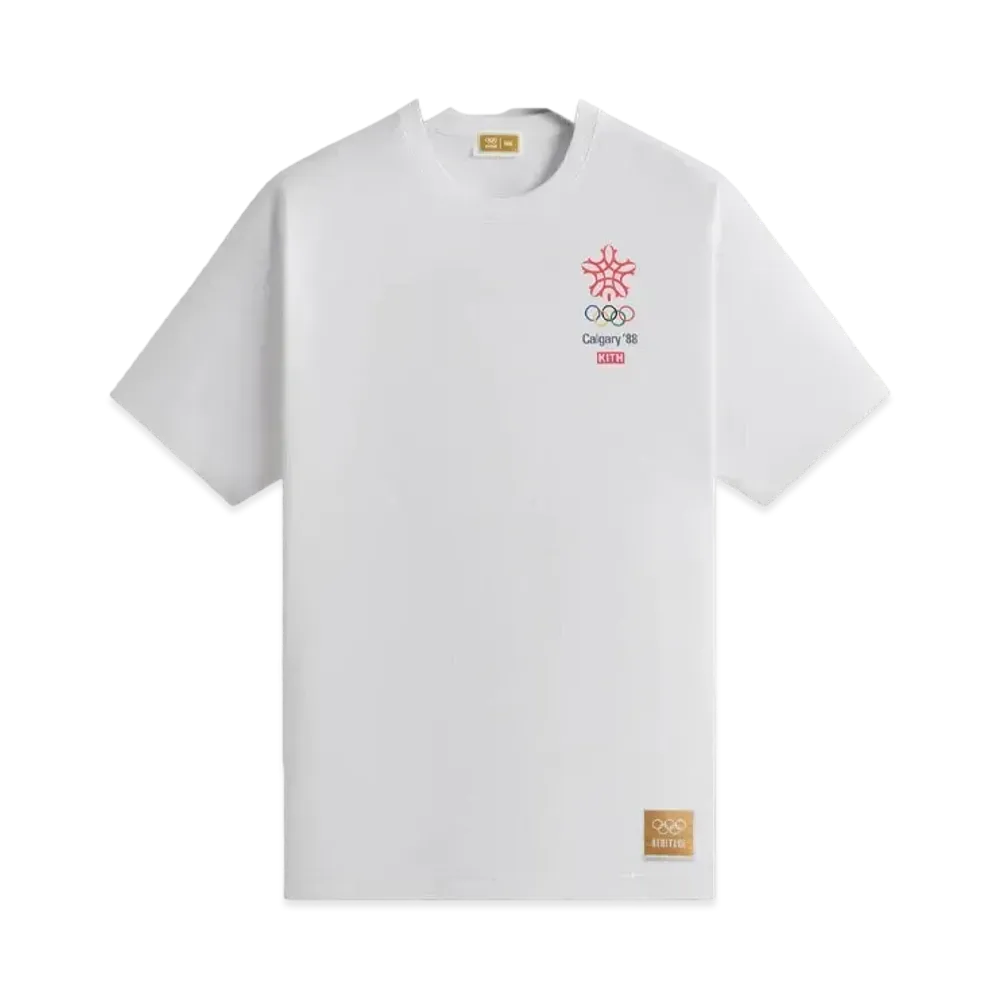 Kith x Olympics Heritage Calgary 1988 Vintage Tee "White"