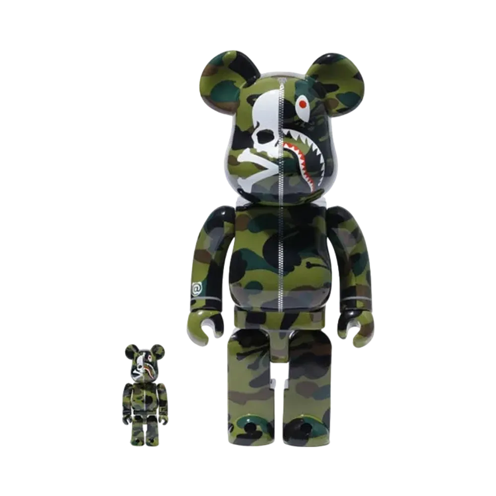 Bearbrick BAPE x Mastermind 100% & 400%
