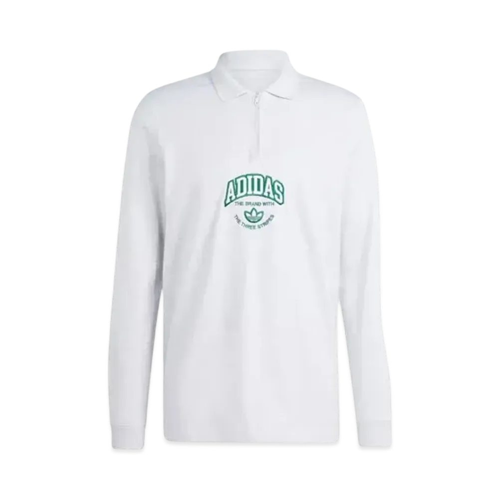 adidas VRCT Long Sleeve Polo Shirt "Light Grey Heather"