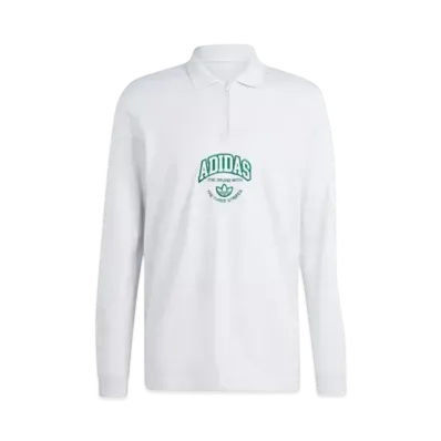 adidas VRCT Long Sleeve Polo Shirt "Light Grey Heather"