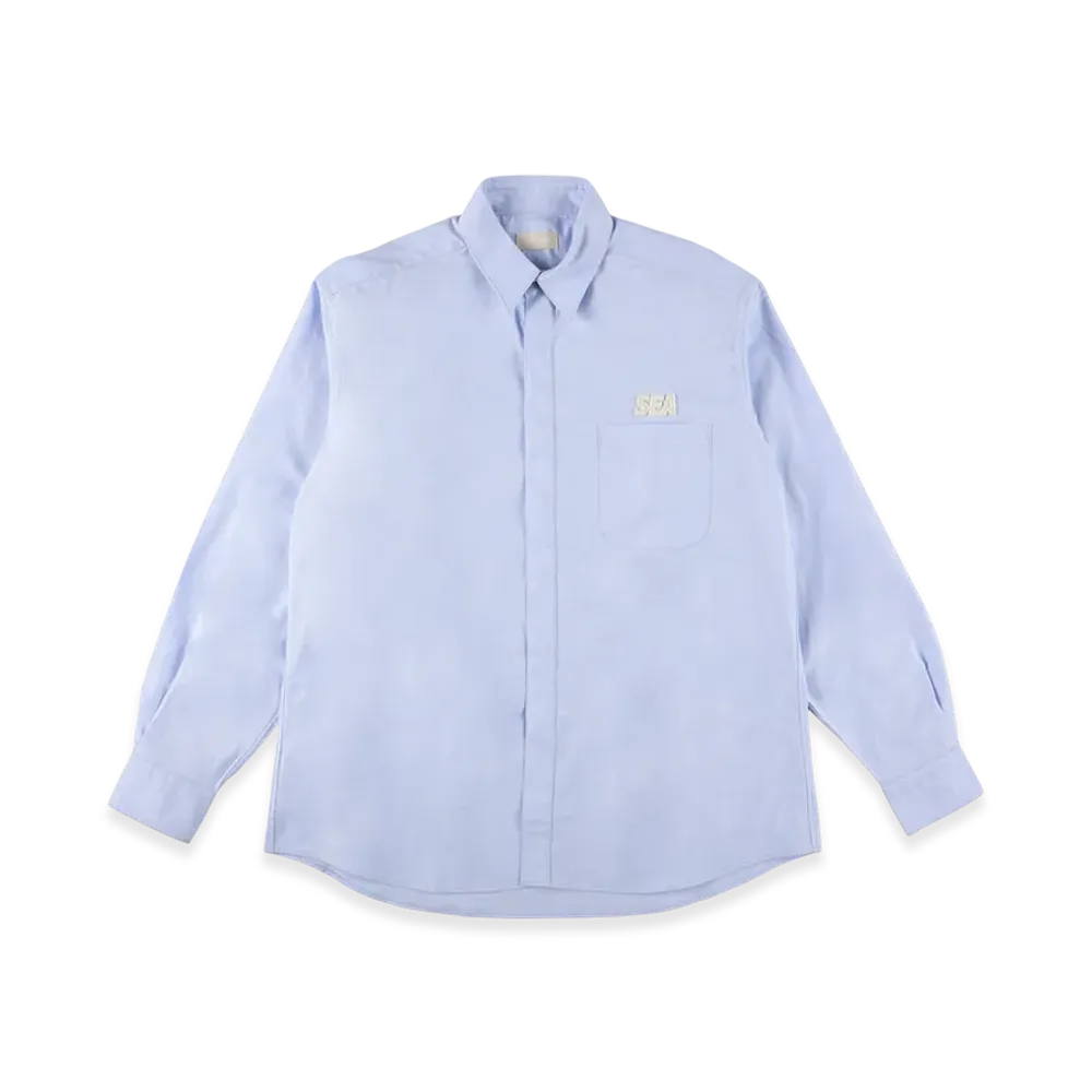 WIND AND SEA Cozy Oxford Shirt "Light Blue"