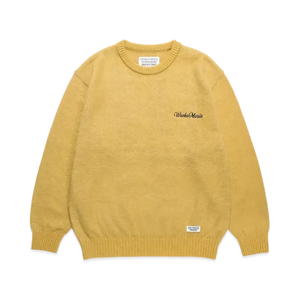 WACKO MARIA Mohair Knit Sweater "Yellow"