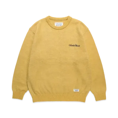 WACKO MARIA Mohair Knit Sweater "Yellow"