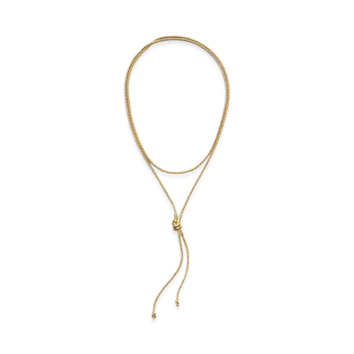Bottega Veneta Knot Necklace "Yellow Gold"