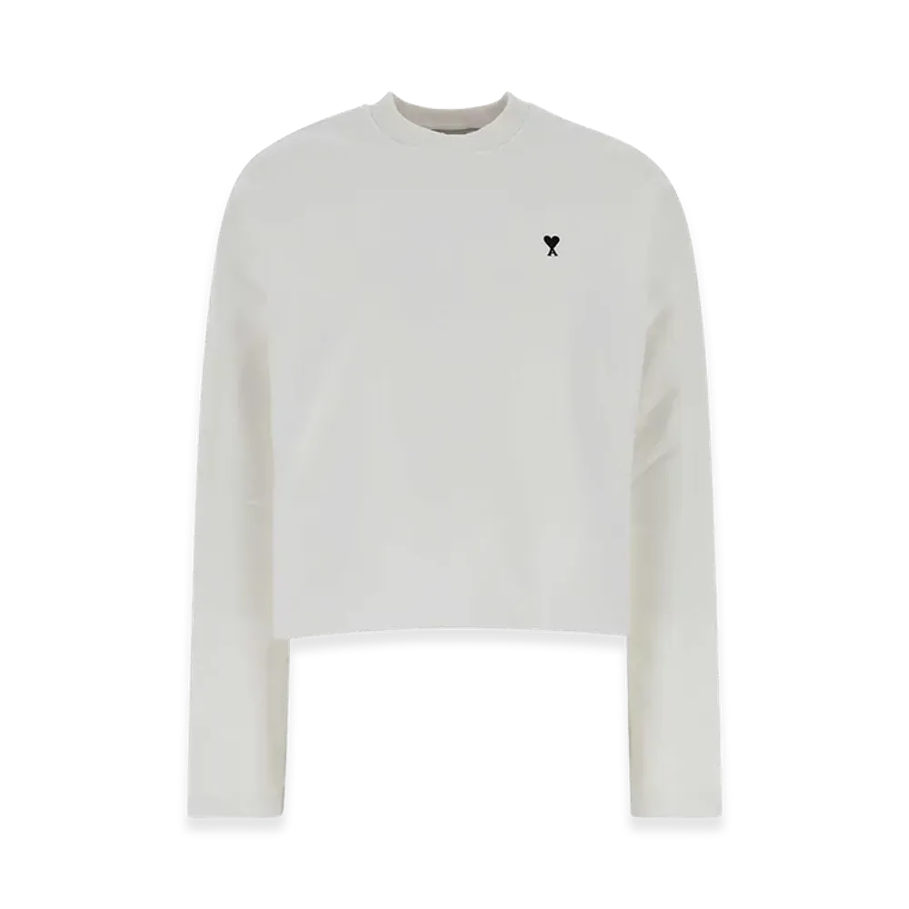 AMI PARIS Women's Cotton Sweatshirt "White"