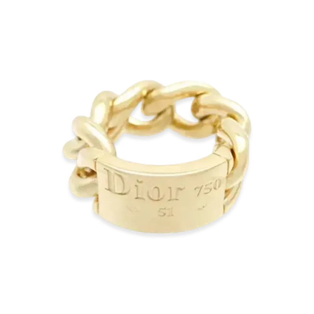Dior Gourmette Ring 18K "Yellow Gold"