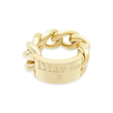 Dior Gourmette Ring 18K "Yellow Gold"