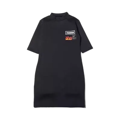 atmos pink Rash Guard Mini Dress "Black"