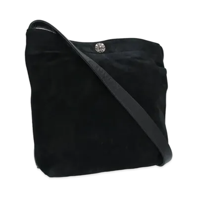 Chrome Hearts United Arrows 30th Anniversary CH Simple Suede Switcher Shoulder Bag "Black"