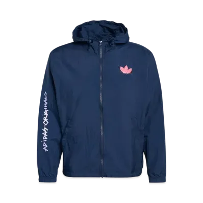 ADIDAS GRAPHIC FUNNY DINO WINDBREAKER "Collegiate Navy"