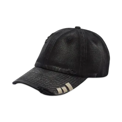 X-Girl Women's Distressed Metal Parts 6Panel Cap "Black"