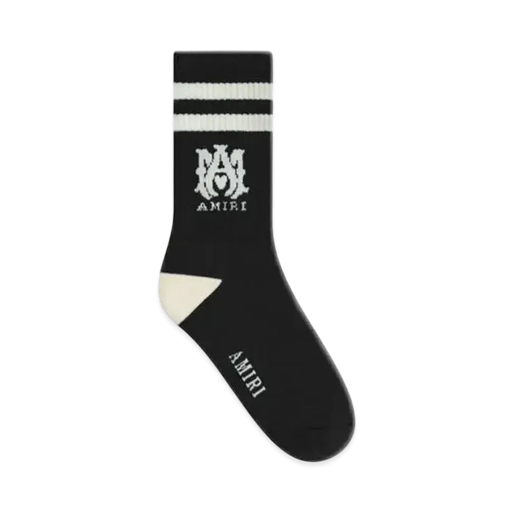 AMIRI Kids' Ma Stripe Socks "Black"
